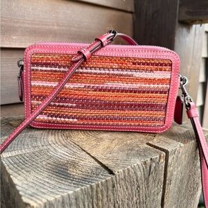 Coach Kira Crossbody bag in upwoven leather
